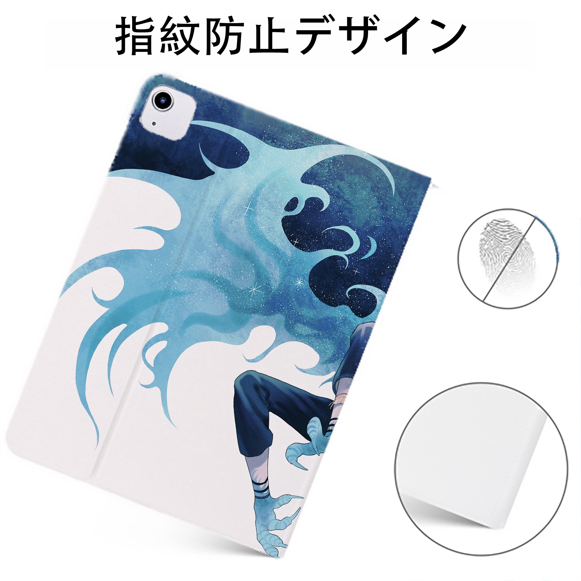 （画像用） ワンピース ONE PIECE IPadケース ペンホルダー付き ブックスタイルデザイン